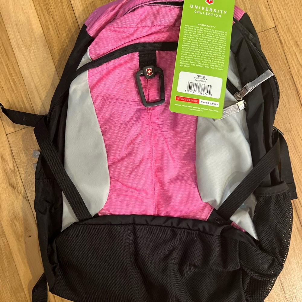 NWT Swiss Army Pink and Black Backpack